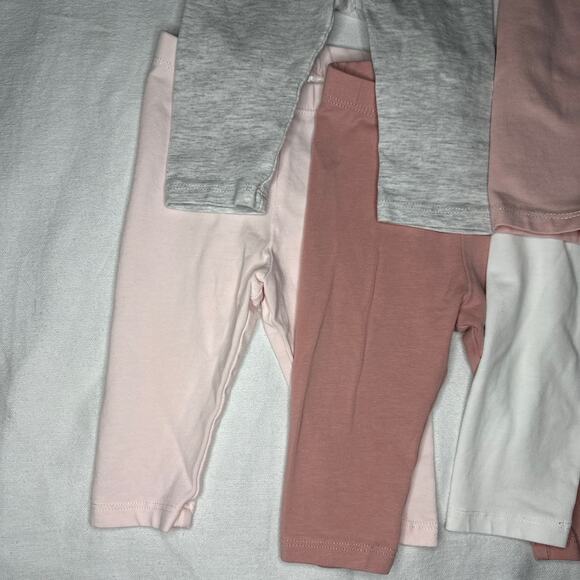 H&M 5-Pack Baby Leggings Size 4-6M Neutral Tones - Picture 6 of 10